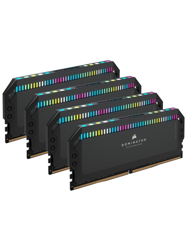 Corsair Dominator Platinum Rgb Ddr5 6400 64gb Cl32 Quad Channel 4 Pcs Intel Xmp Svart Med Rgb