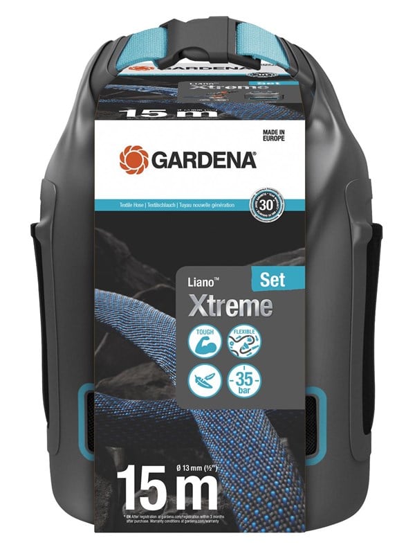 Gardena Textilslang Liano™ Xtreme 15 m 1/2" Set