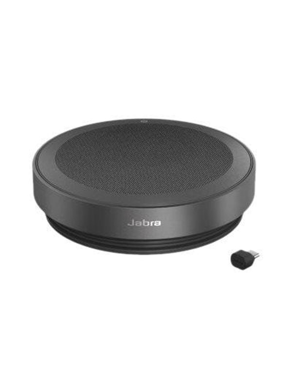Produktfoto för Jabra Speak2 75 UC - Högtalartelefon (handsfree) - Bluetooth - trådlös - USB-C, USB-A - mörkgrå - Zoomcertifierad, Cisco Webex Certified, Certifierad för Zoom Rooms, Alcatel-Lucent-certifierad, Avaya-certifierad, Unify-certifierad, MFi-certifierad, Google Meet-certifierad, Amazon Chime-certifierad, Google Fast Pair-certifierad