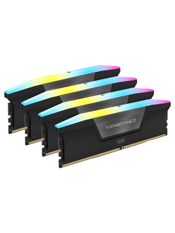 Corsair Vengeance Rgb Ddr5 5200 192gb Cl38 Quad Channel 4 Pcs Intel Xmp Svart Med Rgb