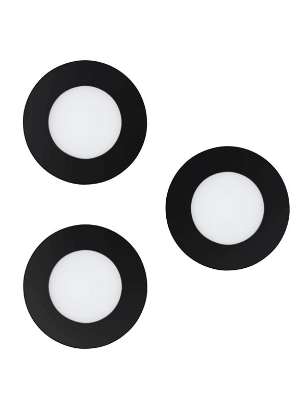 EGLO FUEVA-Z recessed spot 3x360 lumen I44 2700-6500K 3-pack black