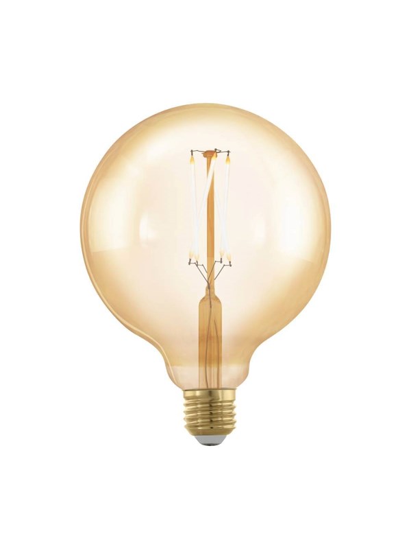 Produktfoto för EGLO LED-glödlampa E27 G125 4.5W 400LM 2200K 3-TRIN AMBER E27