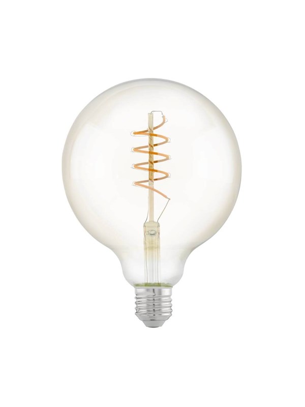 Produktfoto för Eglo - LED-glödlampa med filament - form: G125 - E27 - 4 W (motsvarande 26 W) - klass G - varmt vitt ljus - 2200 K