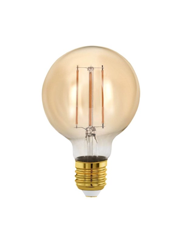 EGLO LED-glödlampa G80 Globe 4W/817 300 lumen amber dimmable E27