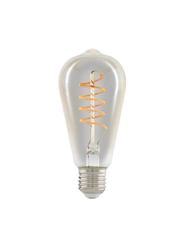 EGLO LED-glödlampa ST64 Spiral 4W/822 270 lumen amber 3-step dimmable E27