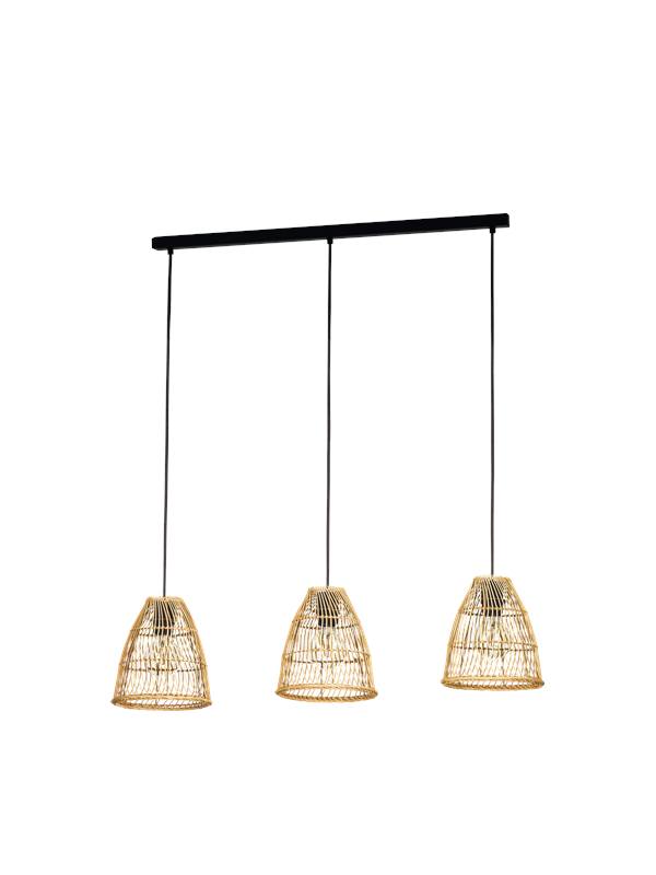 EGLO AYESGARTH long table pendant natural