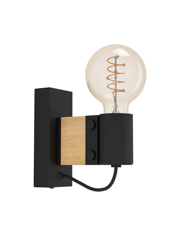 EGLO BAILRIGG wall lamp black/brown