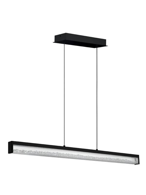 EGLO CARDITO long table pendant black/crystal