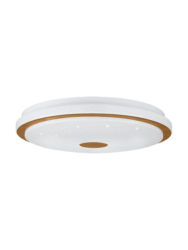 EGLO LANCIANO 1 ceiling lamp with remote control Ø380 mm 3000/4000/5000K white/wood
