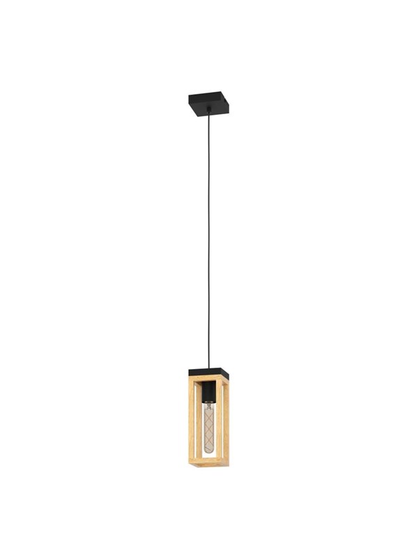 EGLO NAFFERTON pendant black/wood