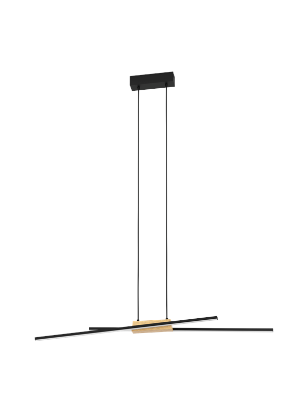 EGLO PANAGRIA long table pendant black/wood