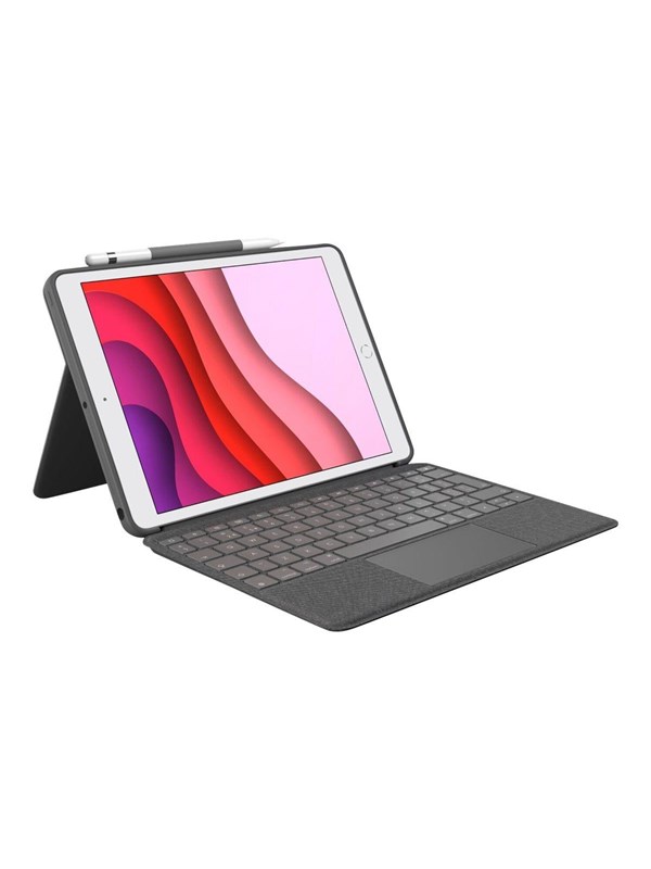 Logitech Combo Touch For Ipad 10.9 " 10th Gen Oxford Grey Us Tastatur & Folio Set Amerikansk Engelska Grå
