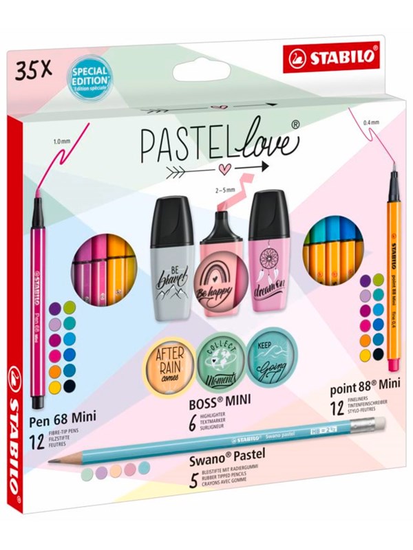 STABILO  Pastel Love set of 35 ass. pens