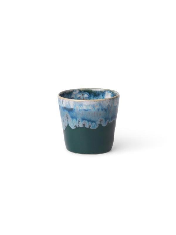 Costa Nova Cup Gres 21 cl 8 x 7.5 cm Dark green Ceramic