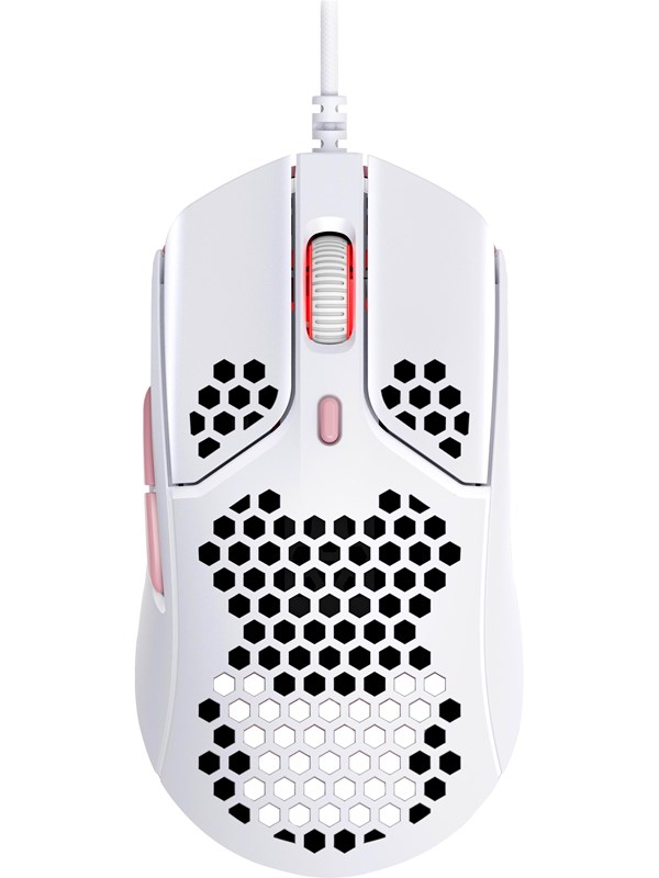 Hyperx Pulsefire Haste Wired Gamingmus Optic 6 Knappar Vit