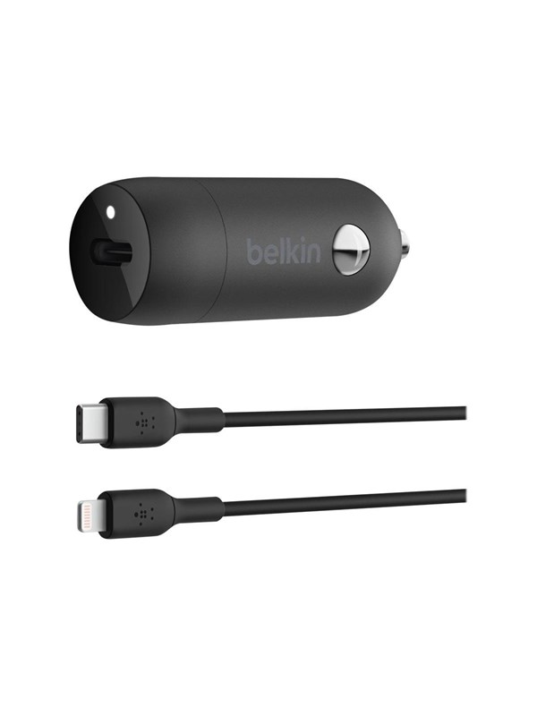 Belkin BoostCharge 30W USB-C Car Charger + USB-C to Lightning cable