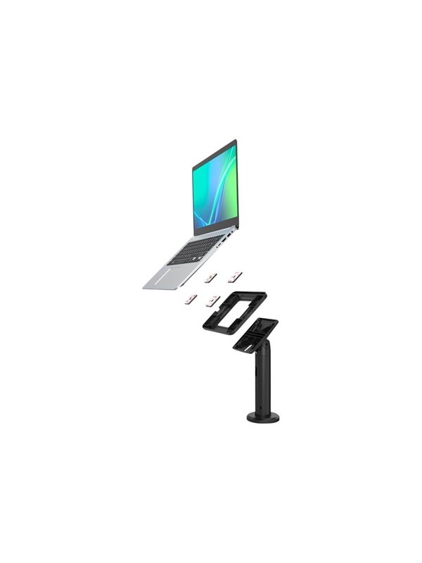 Compulocks Universal Invisible Mount Counter Stand 8 " 100 X 100 Mm