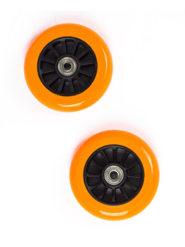 My Hood Set of Wheels 100 mm - Black/Orange