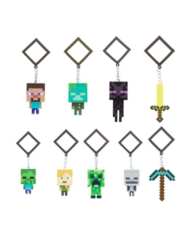 Paladone - Minecraft Backpack Buddies (Assorted) - Nyckelring