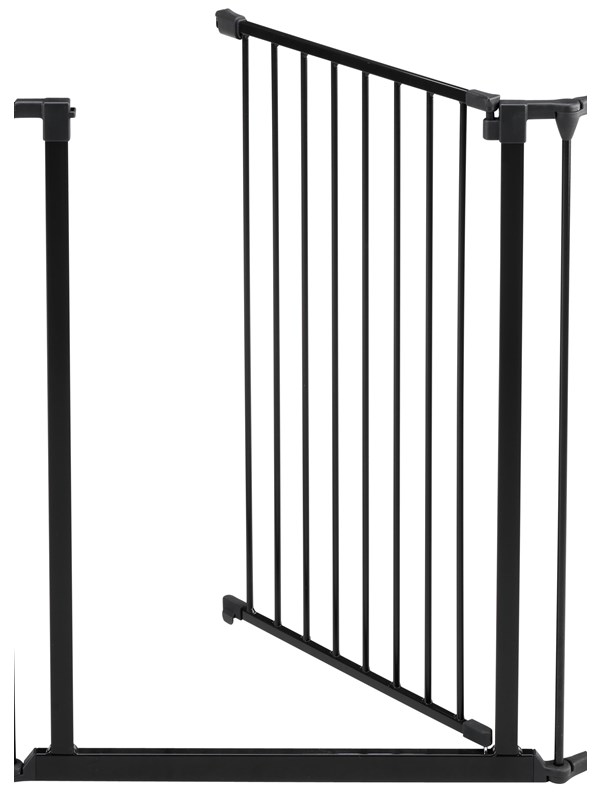 BabyDan Scandinavian Pet Design Extra hög hundgrind sektion med dörr svart