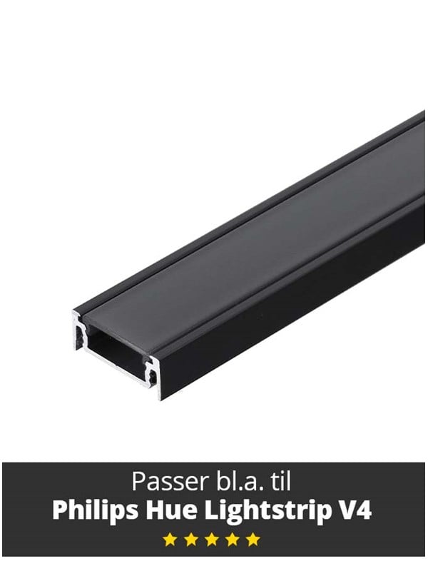 Light Solutions Aluminum Strip Model S Til Philips Hue And Lifx 1m