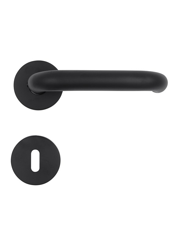 Home>it Door Handle With U-handle 19 mm Matt Black