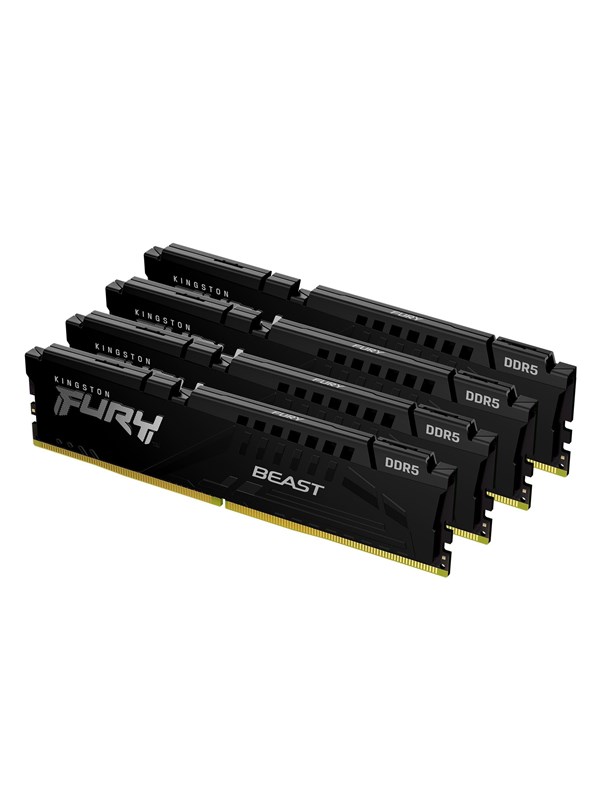 Kingston Fury Beast Ddr5 5200 128gb Cl40 Quad Channel 4 Pcs Intel Xmp Svart