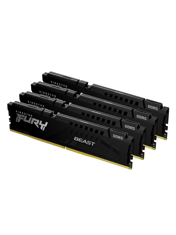 Kingston Fury Beast Ddr5 6000 64gb Cl40 Quad Channel 4 Pcs Intel Xmp Svart