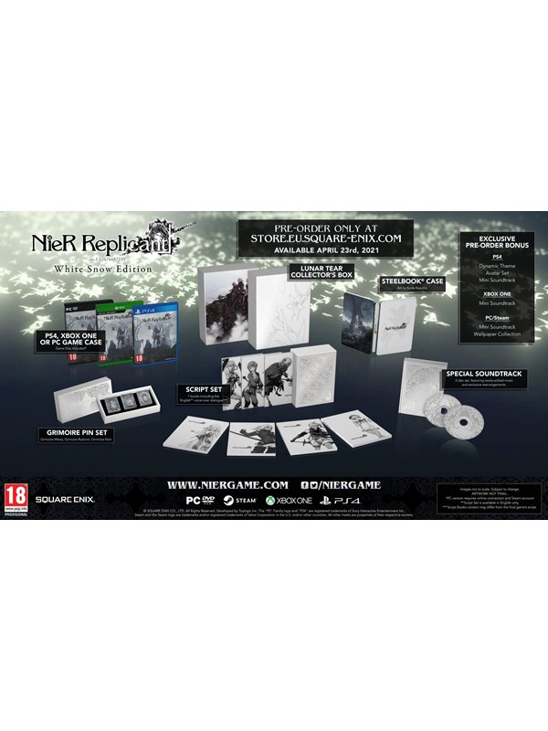 Nier Replicant Ver.1.22474487139... White Snow Edition Sony Playstation 4 Rpg