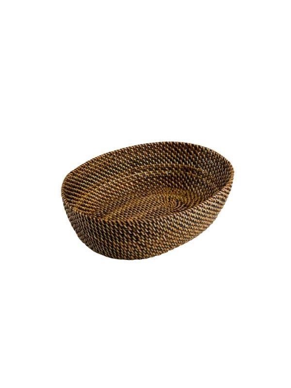 Produktfoto för Brødkurv Bastian 24.5x18x7 cm Oval Nitoflet Lys/Mørk