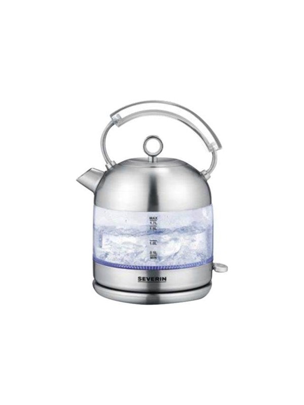SEVERIN Vattenkokare WK 3459 - kettle - brushed stainless steel/glass - Borstat rostfritt stål / glas - 2400 W