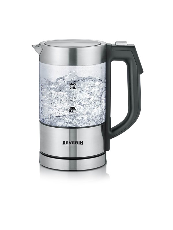SEVERIN Vattenkokare WK 3458 - brushed stainless steel/glass - Borstat rostfritt stål / glas - 1100 W