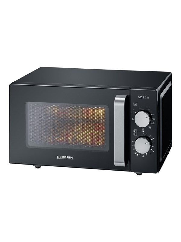 SEVERIN MW 7762 - microwave oven with grill - freestanding - black/stainless steel