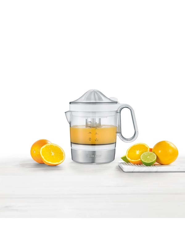 SEVERIN CP 3535 - citrus press - brushed stainless steel/white