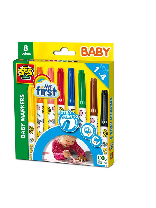 Produktfoto för SES My first Baby Markers 8pcs.
