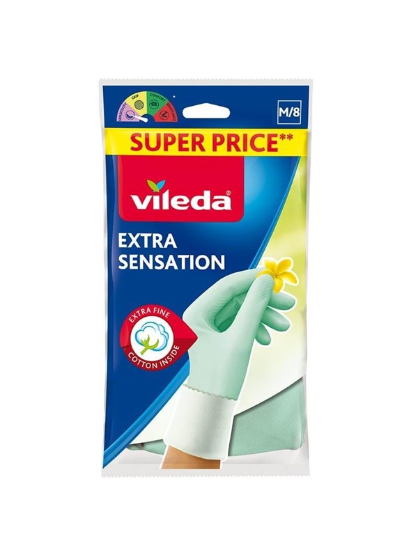 Vileda Extra Sensation Gloves "M"