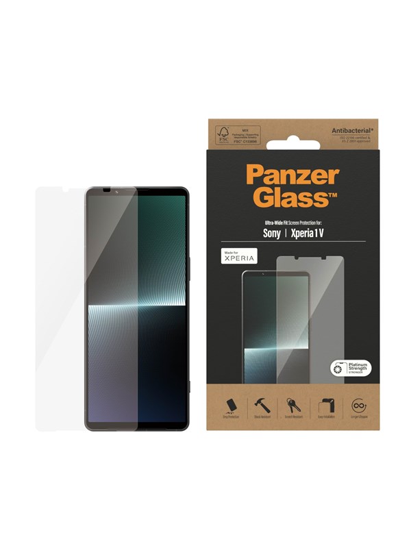 Panzerglass Screen Protector Sony Xperia 1 V | Ultra Wide Fit
