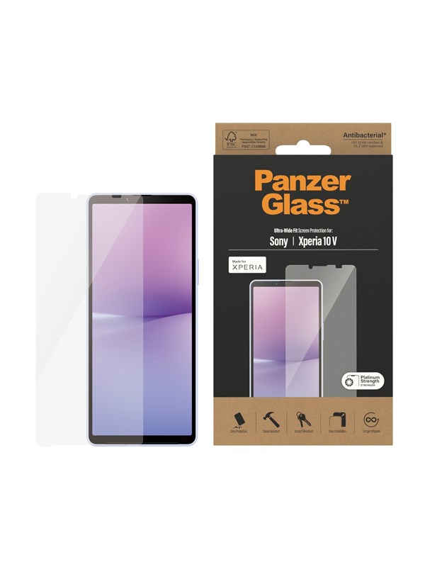 Panzerglass Screen Protector Sony Xperia 10 V | Ultra Wide Fit