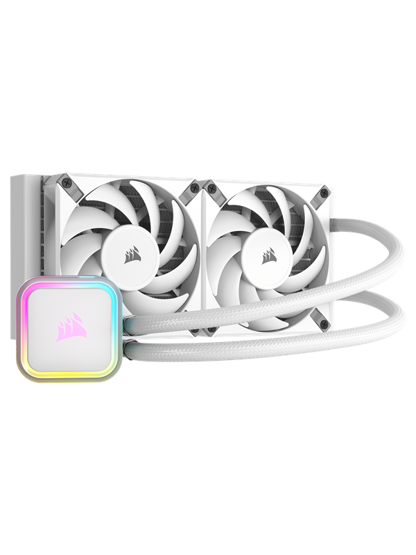 Corsair Icue H100i Rgb Elite White Cpu Vattenkylare Max 32 Dba