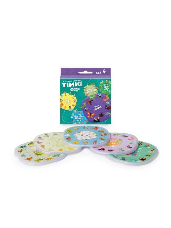 Produktfoto för TIMIO Disc Set 4 - Nursery Rhymes Fairy Tales Dinosaurs and Small Insects