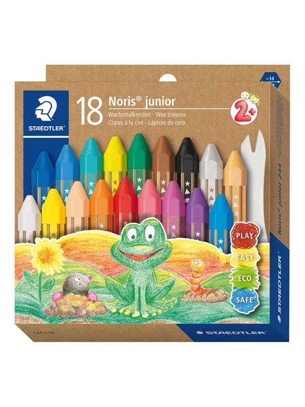 Staedtler Wax crayon Noris junior 18pcs box