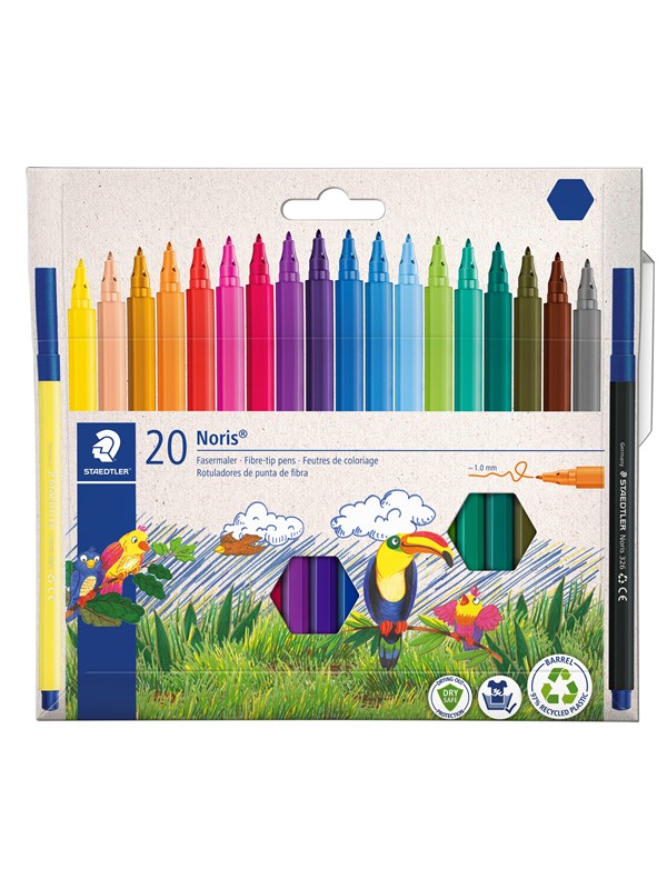 Staedtler Fibre-tip pens Noris 20pcs wallet