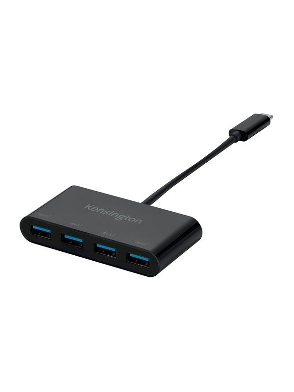 Kensington CH1200 USB-C® 10 Gbit/s 4-portshubb USB Hub - 4 porte - Svart