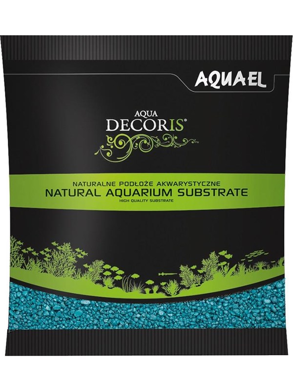 AQUAEL Aqua Decoris Substrat för Akvarium Turkos 1kg