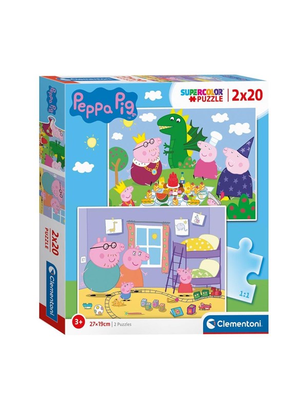 Clementoni Puzzle Peppa Pig 2x20st. Golv