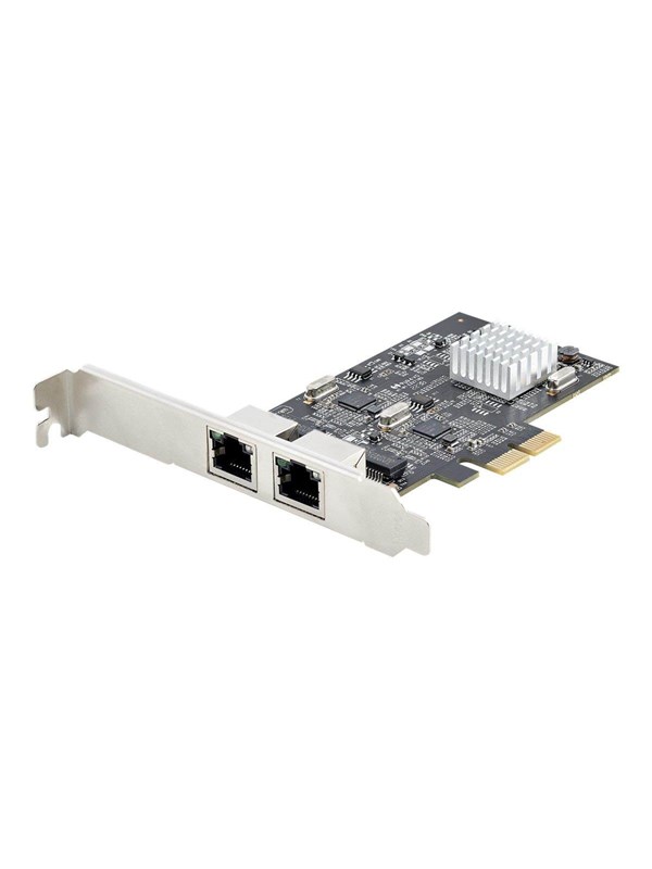 Startech.com 2 Port 2.5gbps Nbase T Pcie Network Card Intel I225 V Dual Port Computer Network Card Multi Gigabit Nic Pci Express Server Lan Card Desktop Ethernet Interface