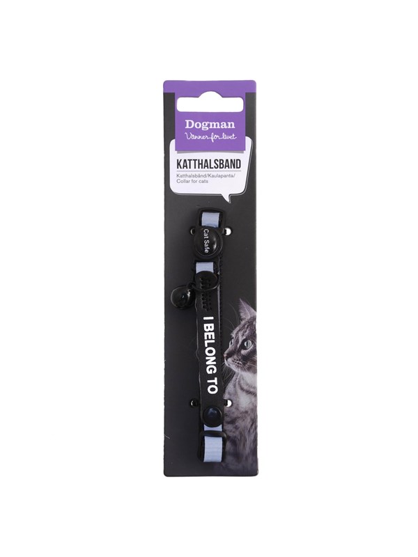 Dogman Katthalsband Stripe svart