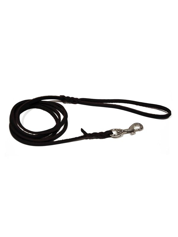 Dogman Leather Leash Lina Black M 12mm x 180cm