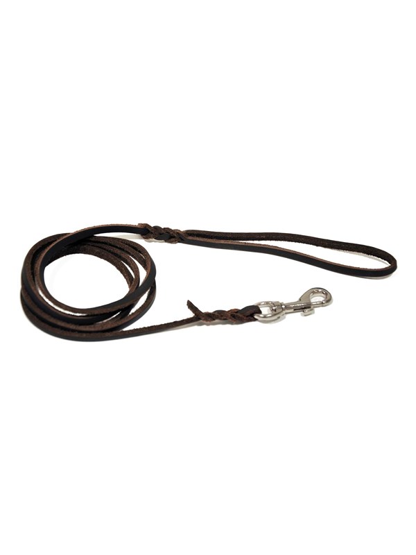 Dogman Leather Leash Lina Brown XS 6mm x 180cm