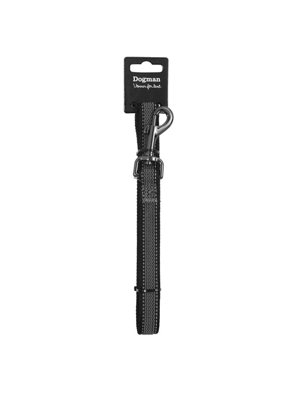 Produktfoto för Dogman AntiSlip-koppel Iris 20 svart